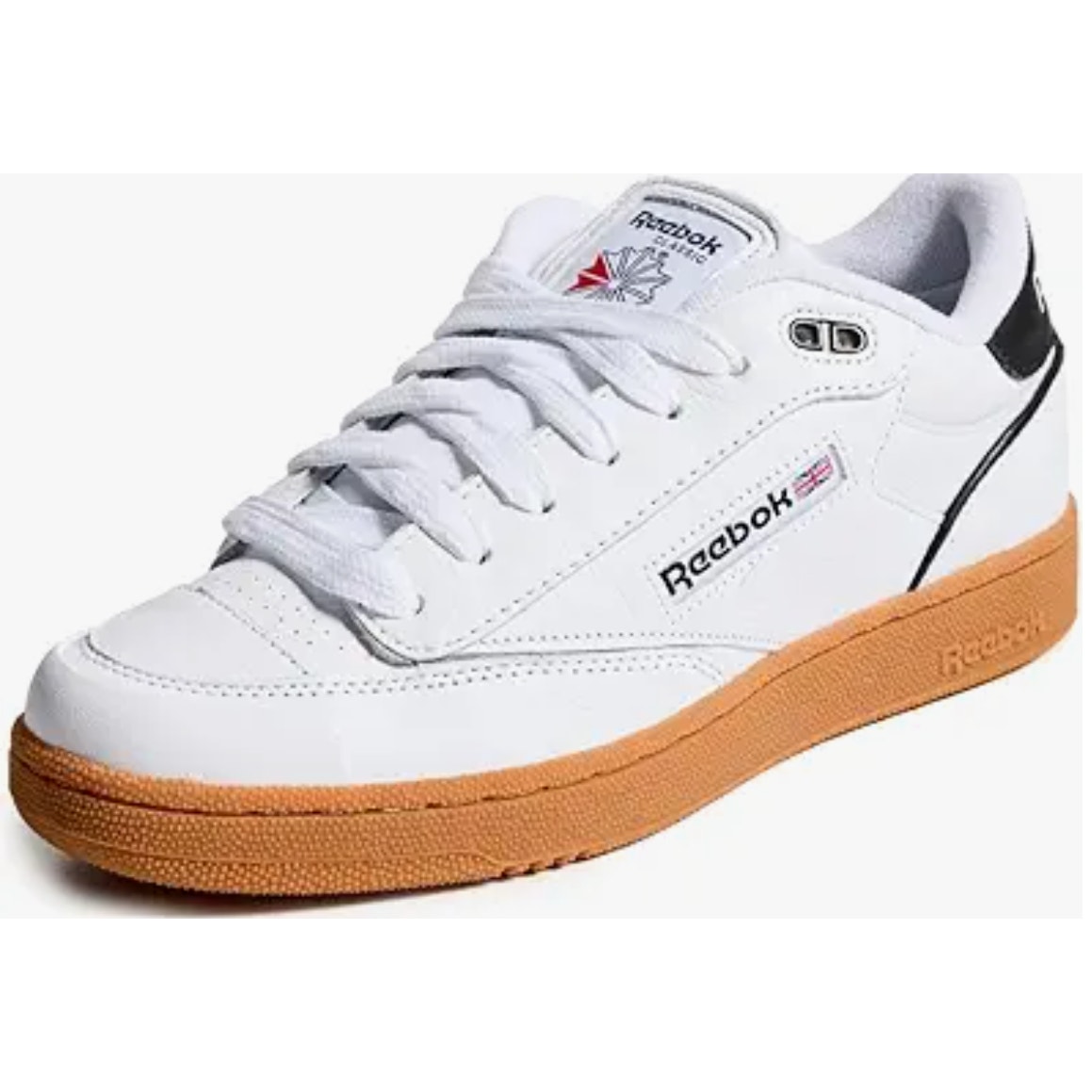 Reebok Unisex Club C Bulc Shoes, White/Black/Gum, 10.5